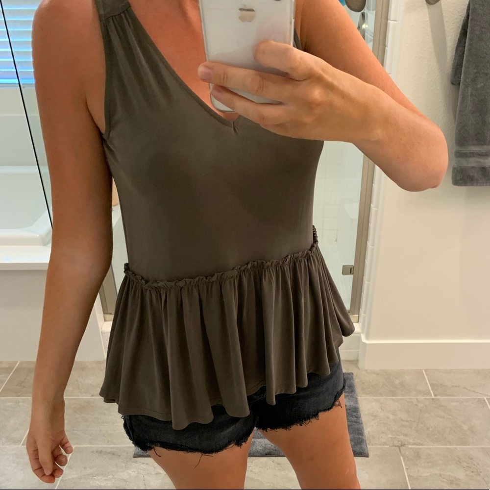 Chelsea28 Peplum Tank